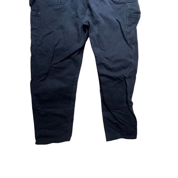 Carhartt Double Knee Black Dungaree Fit Pants 40X32 - Picture 7 of 8